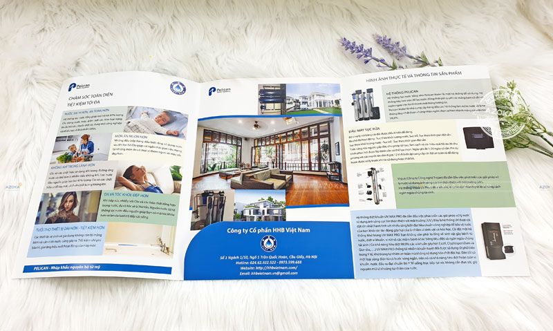 Mẫu tờ gấp ba (tri-fold) do Azoka thực hiện