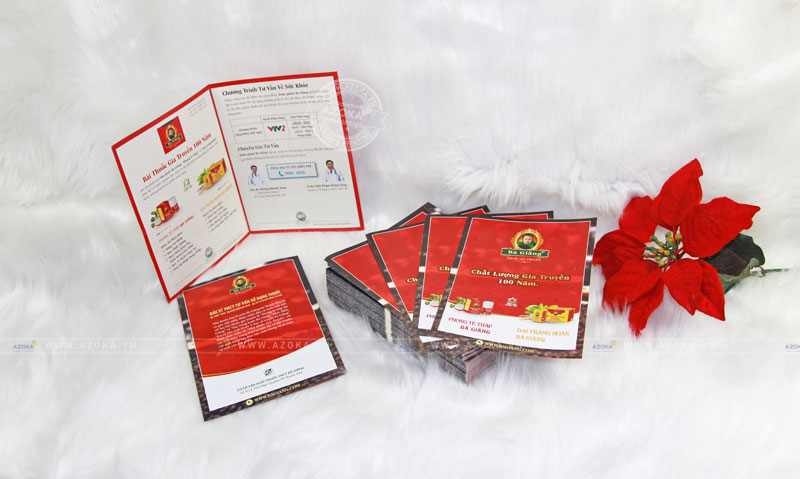 Mẫu tờ gấp đôi (bi-fold) do Azoka thực hiện
