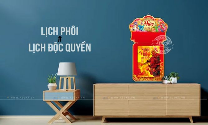 Lịch Tết độc quyền và lịch Tết theo phôi khác nhau như thế nào?
