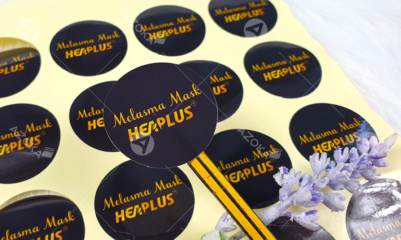 Mẫu tem hình tròn bằng decal giấy của HeaPlus