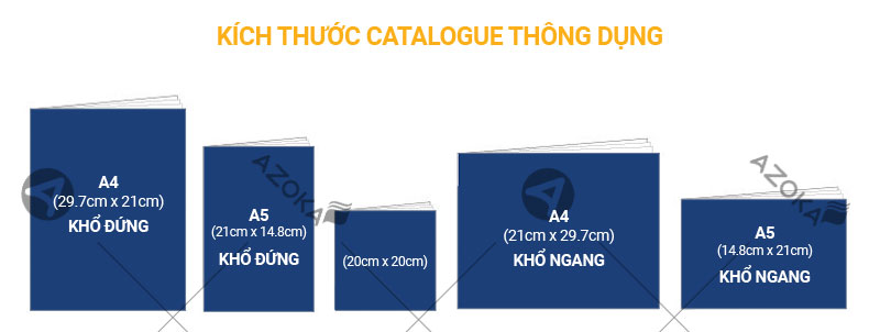 Kích thước catalogue thông dụng
