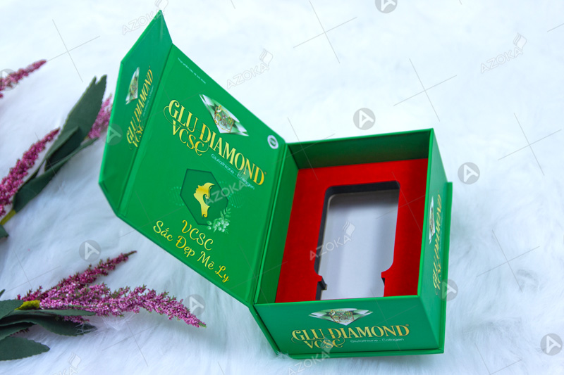 Hộp cứng đựng thực phẩm chức năng Glu Diamond