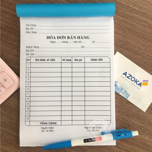 In hóa đơn bán lẻ giá rẻ