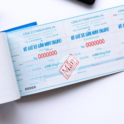 in vé gửi xe giá rẻ chất lượng