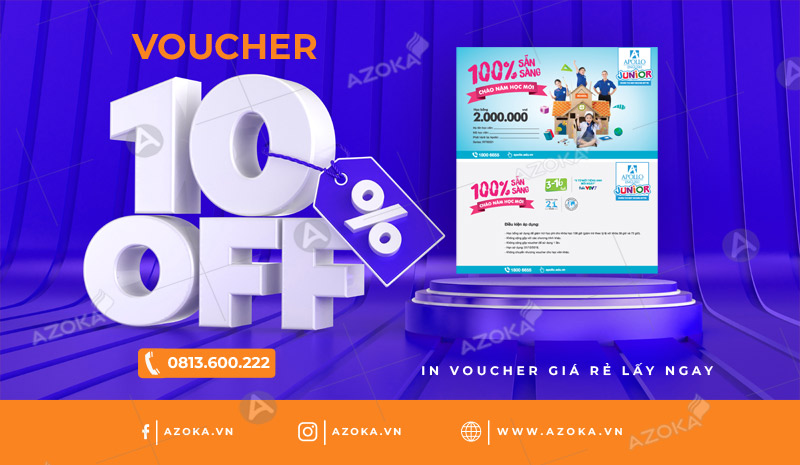 In Voucher giảm giá đẹp giá rẻ tại Hà Nội