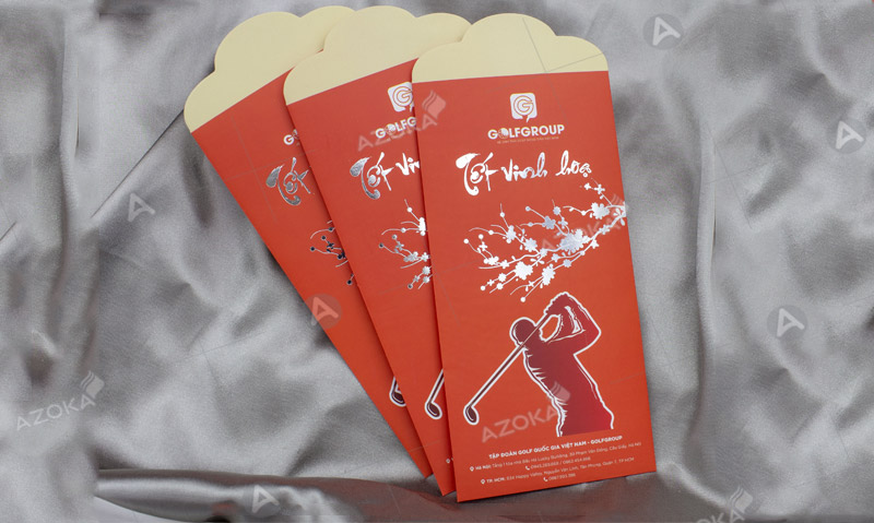 Mẫu lì xì tết quảng bá thương hiệu