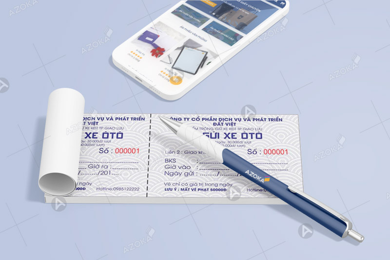 Azoka đã thiết kế nhiều mẫu giấy trông giữ xe cho nhiều doanh nghiệp lớn