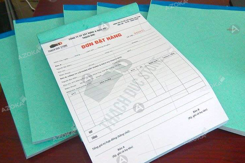 Mẫu order đơn đặt hàng dành cho khác cừa hàng Doanh nghiệp lớn