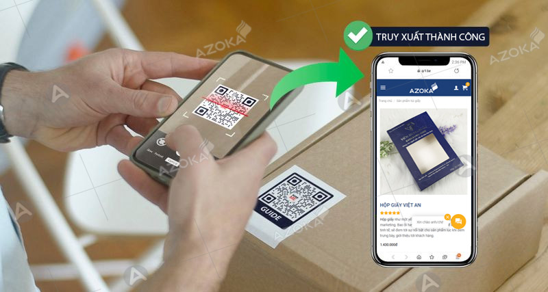 Tem truy xuất nguồn gốc kết hợp công nghệ mã vạch QR Code