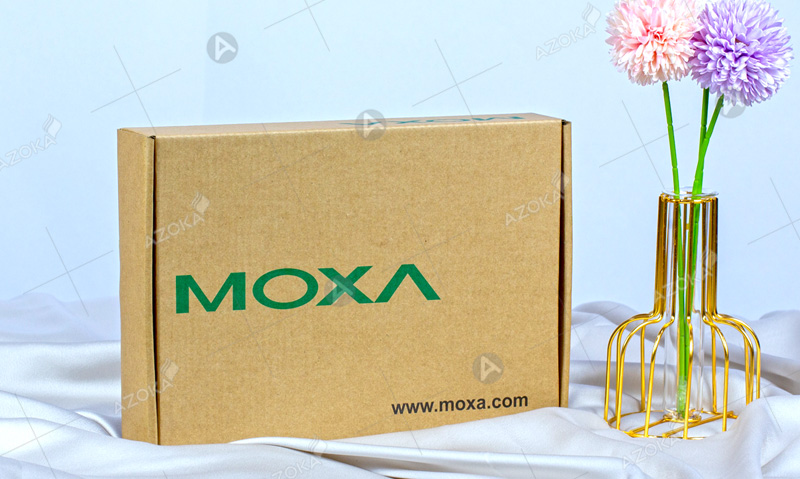 Mẫu hộp carton sóng đựng thiết bị điện tử MOXA