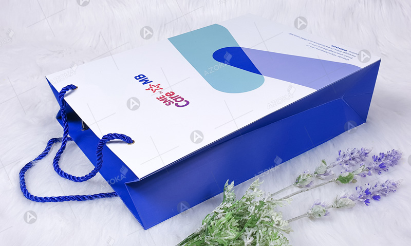 Mẫu túi giấy có quai của ngân hàng MB Bank