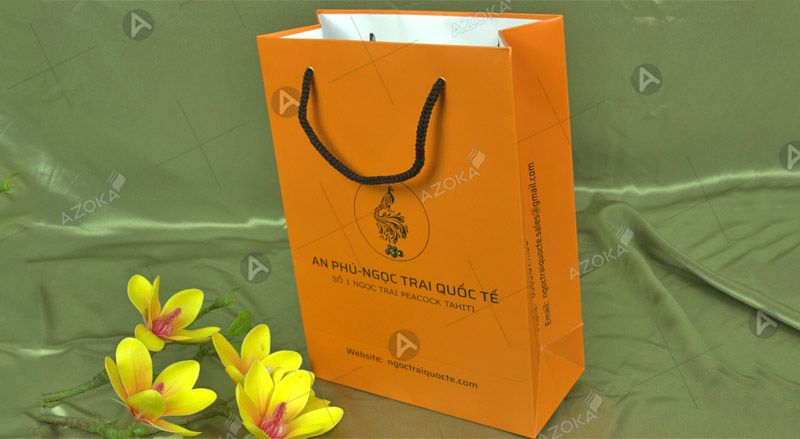 Mẫu túi giấy thương hiệu ngọc trai An Phú