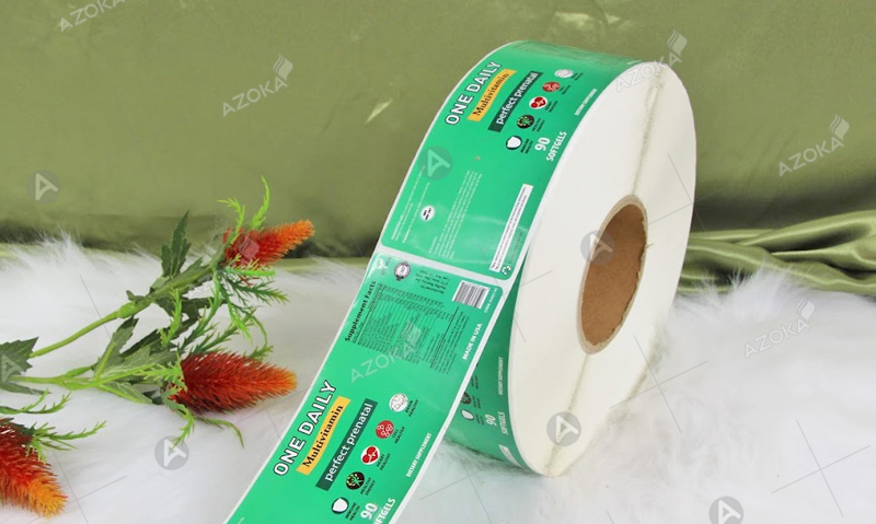Mẫu decal cuộn về thực phẩm sữa