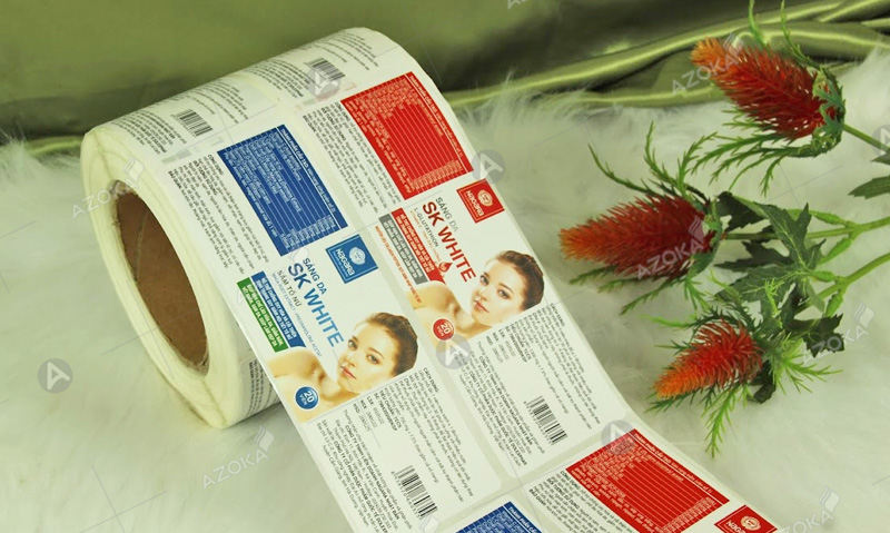 Mẫu tem nhãn cuộn mỹ phẫm độc đáo của NAGARA 