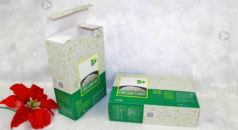 Mẫu hộp giấy đựng cơm đẹp do Azoka thiết kế