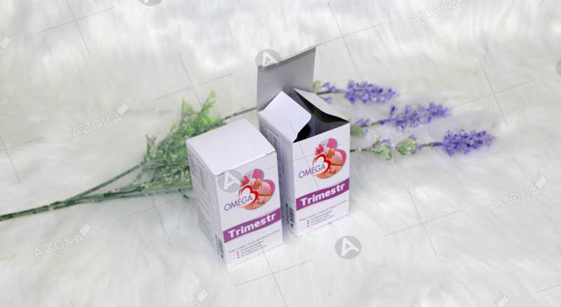 Mẫu hộp giấy đựng dược phẩm Omega Trimestr