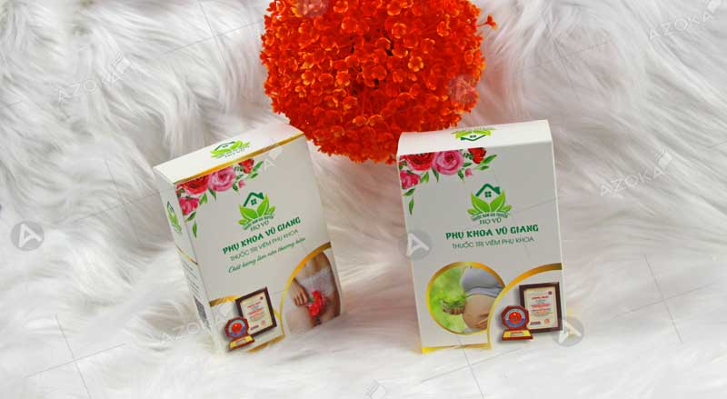Mẫu hộp giấy đựng thuốc đặc trị của Vũ Giang