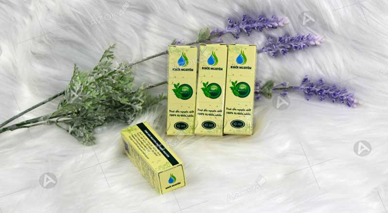 Mẫu hộp giấy đựng tinh dầu Khởi Nguyên