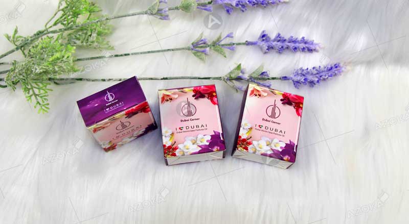Mẫu hộp giấy đựng tinh dầu nước hoa của Dubai Corner