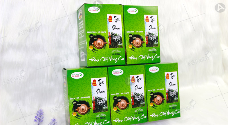 Mẫu hộp giấy đựng trà Shan Tuyết