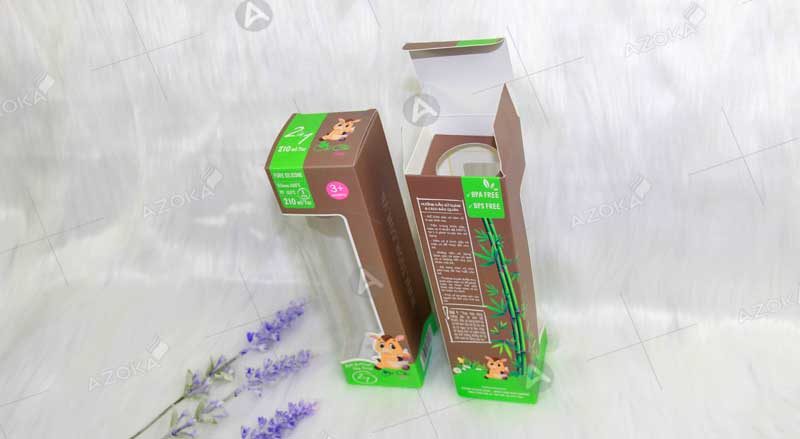 Mẫu hộp giấy đựng bình sữa trẻ em do Azoka thiết kế