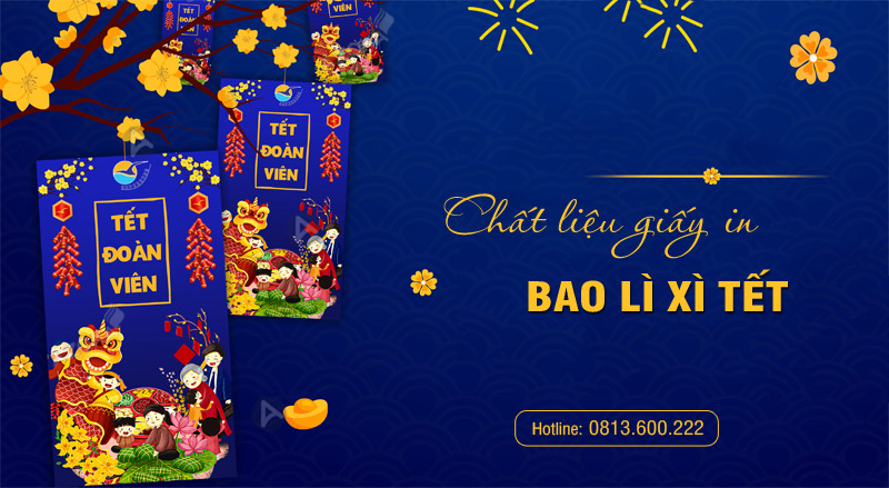 Chất liệu giấy in bao lì xì thông dụng