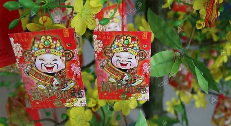 Những lưu ý khi trang trí bao lì xì trên cây mai ngày Tết