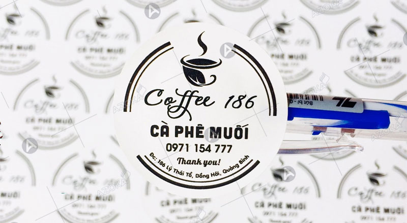 Logo sticker giấy