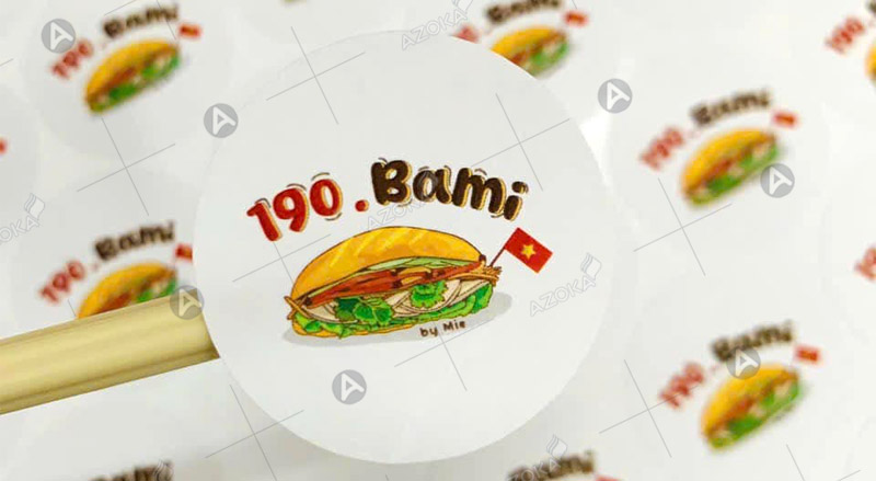 Mẫu sticker dán thực phẩm
