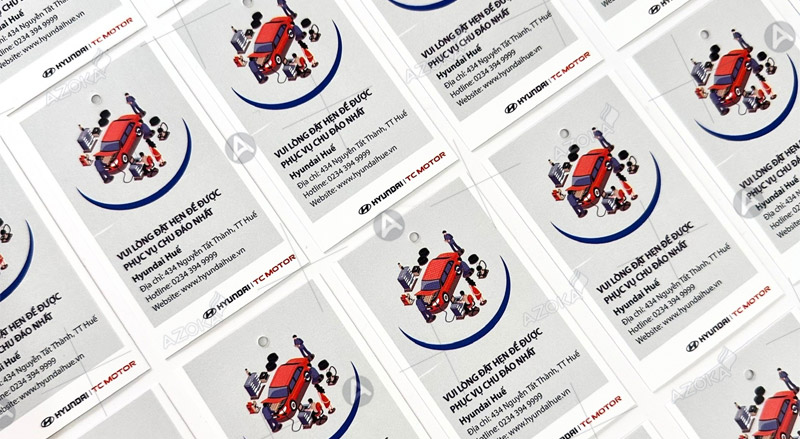 Mẫu sticker hình chữ nhật