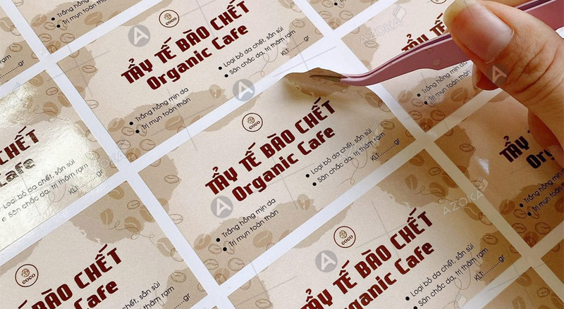 Mẫu sticker hình chữ nhật