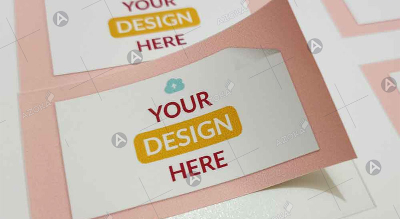 Mẫu sticker hình chữ nhật