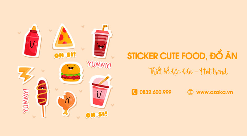Tổng hợp 33+ mẫu sticker cute food, sticker đồ ăn hot trend