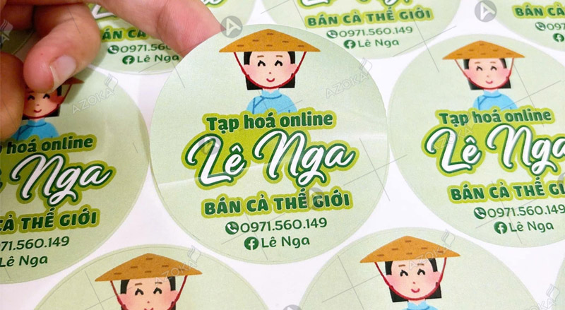 Mẫu logo sticker