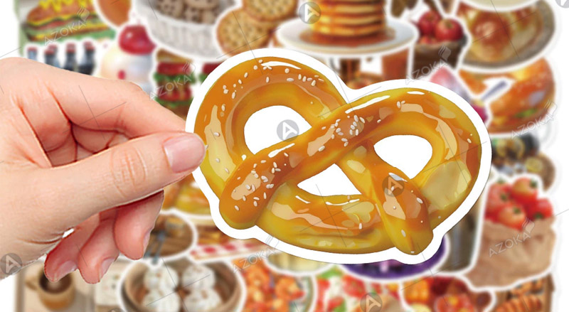 Mẫu sticker cute food