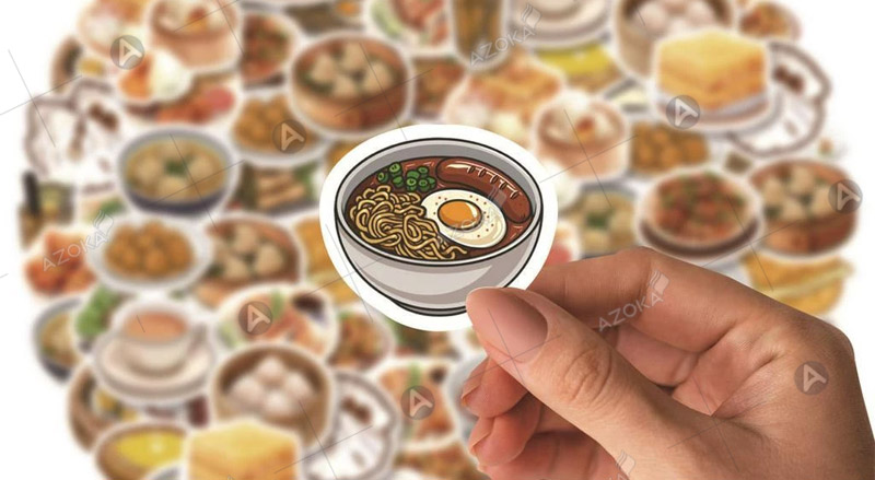 Đặc điểm nổi bật của sticker cute food, đồ ăn