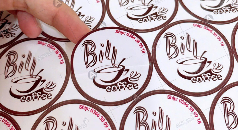 Mẫu sticker dán đồ ăn vặt