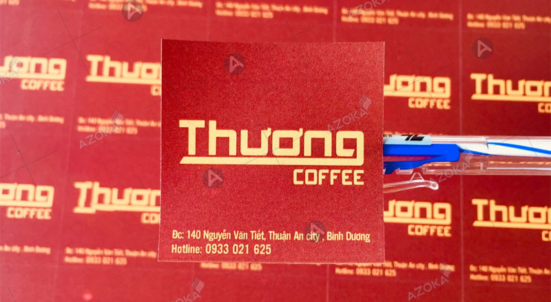 Mẫu sticker dán ly cà phê