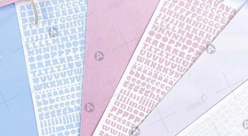 Mẫu sticker chữ cái