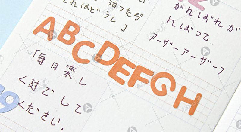 Mẫu sticker chữ cái