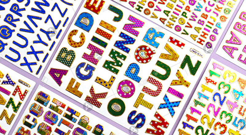 Ý tưởng thiết kế sticker chữ cái cute
