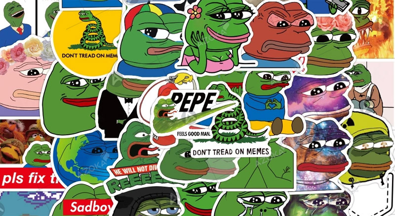 Mẫu sticker ếch xanh
