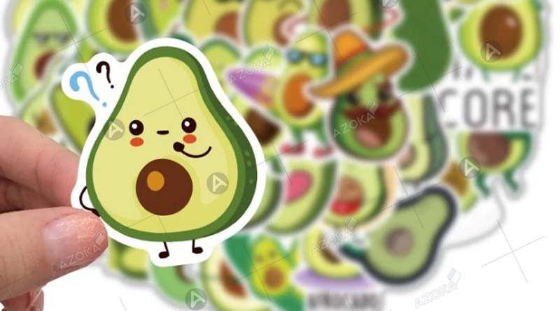 Mẫu sticker quả bơ