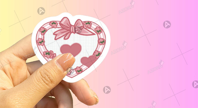 Mẫu sticker hình trái tim