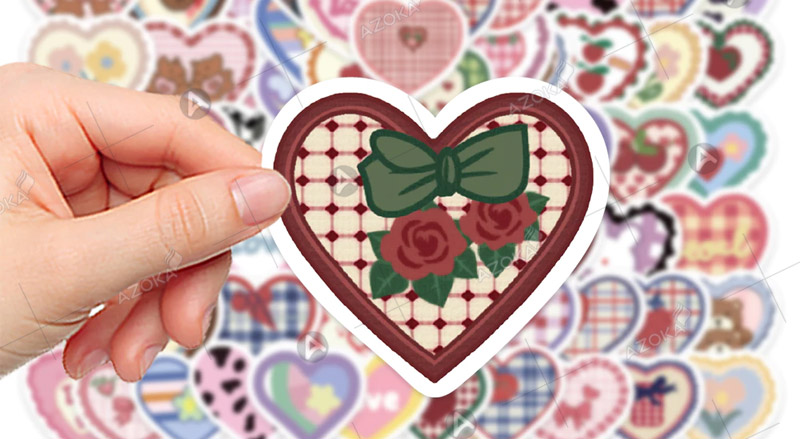 Mẫu sticker hình trái tim