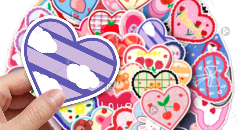 Mẫu sticker hình trái tim