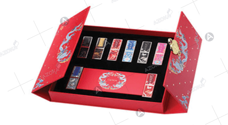 Mẫu hộp giấy đựng son nắp nam châm