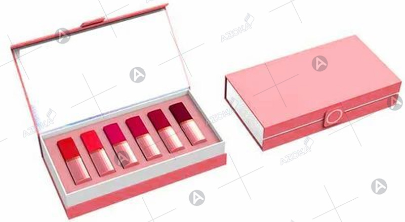 Mẫu hộp giấy đựng son nắp nam châm