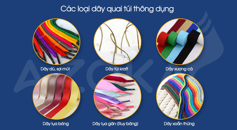 Các loại dây quai túi giấy thông dụng