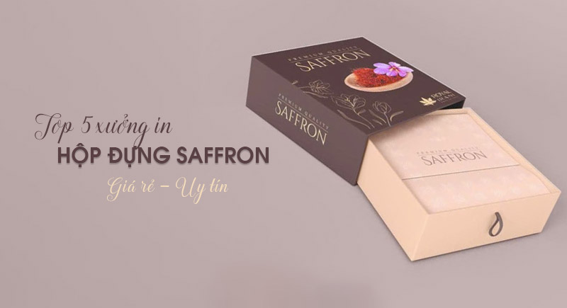 Top 5 xưởng in hộp giấy đựng saffron tại Hà Nội